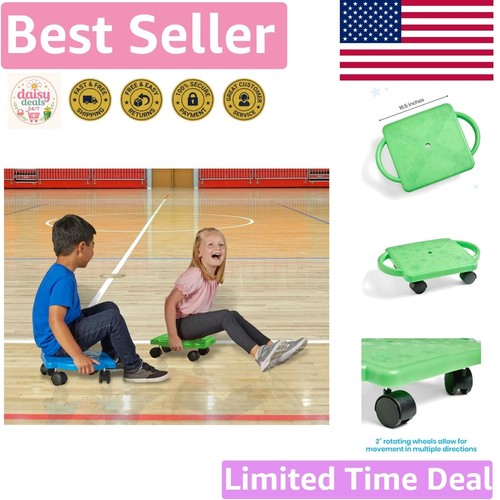 Durable green scooter - green,